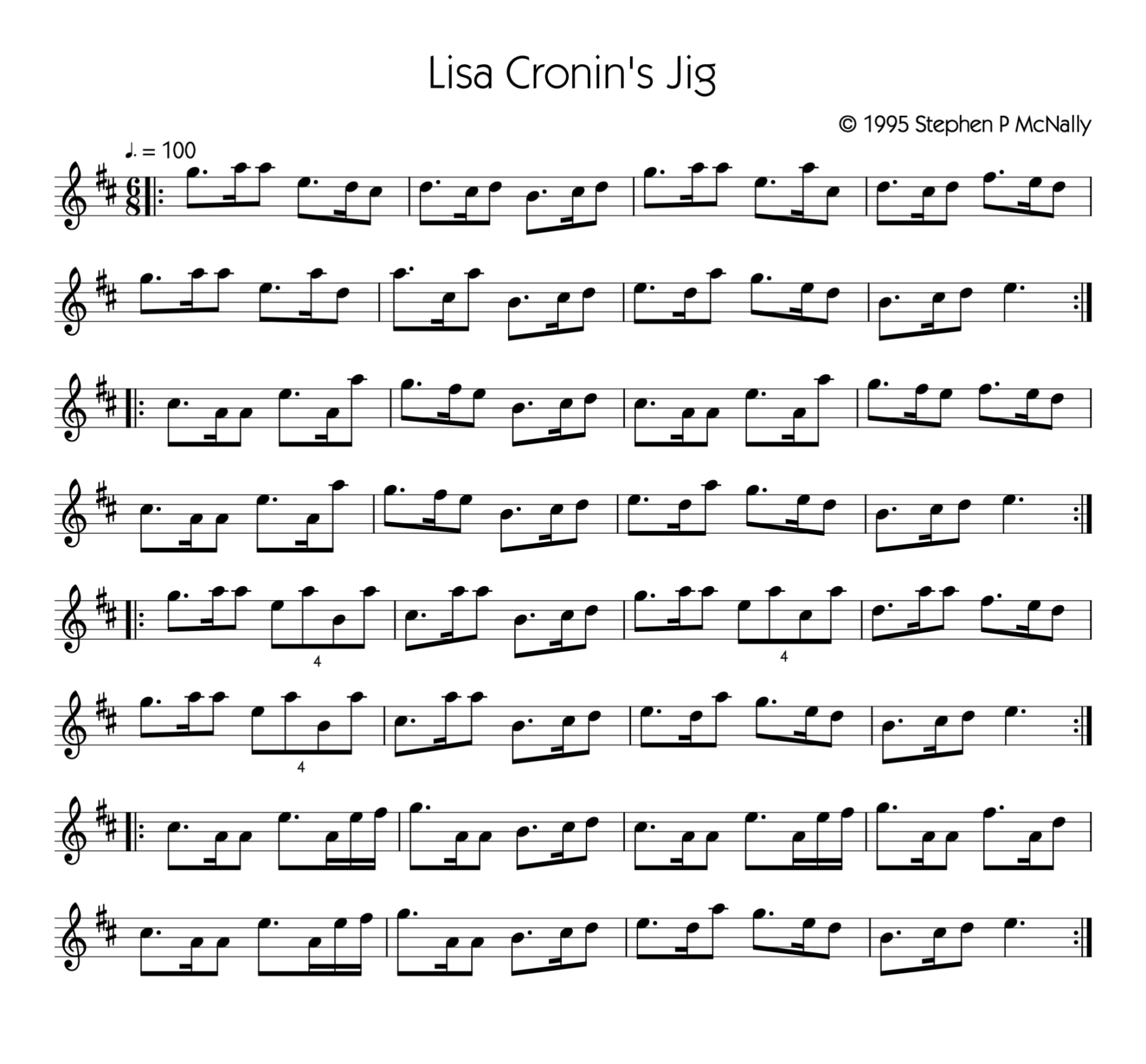 Lisa Cronin’s Jig